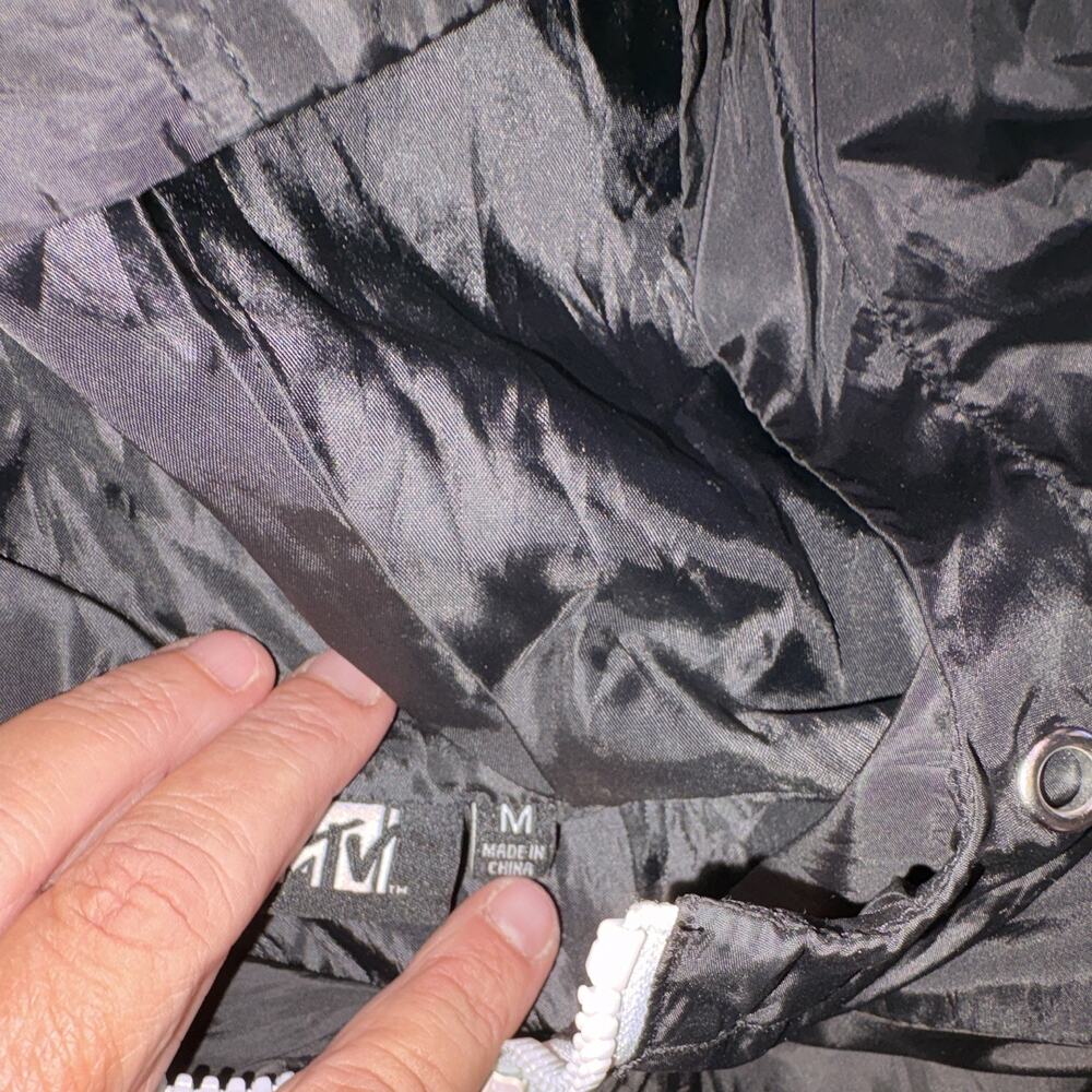 MTV Vintage Y2K Men's Colorblock Windbreaker Jacket Hooded 1/4 Zip Logo Size M - Picture 4 of 8